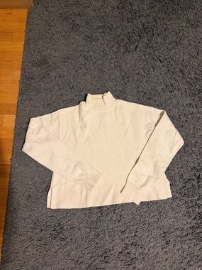 & Other Stories Cream Mock Neck Sweater